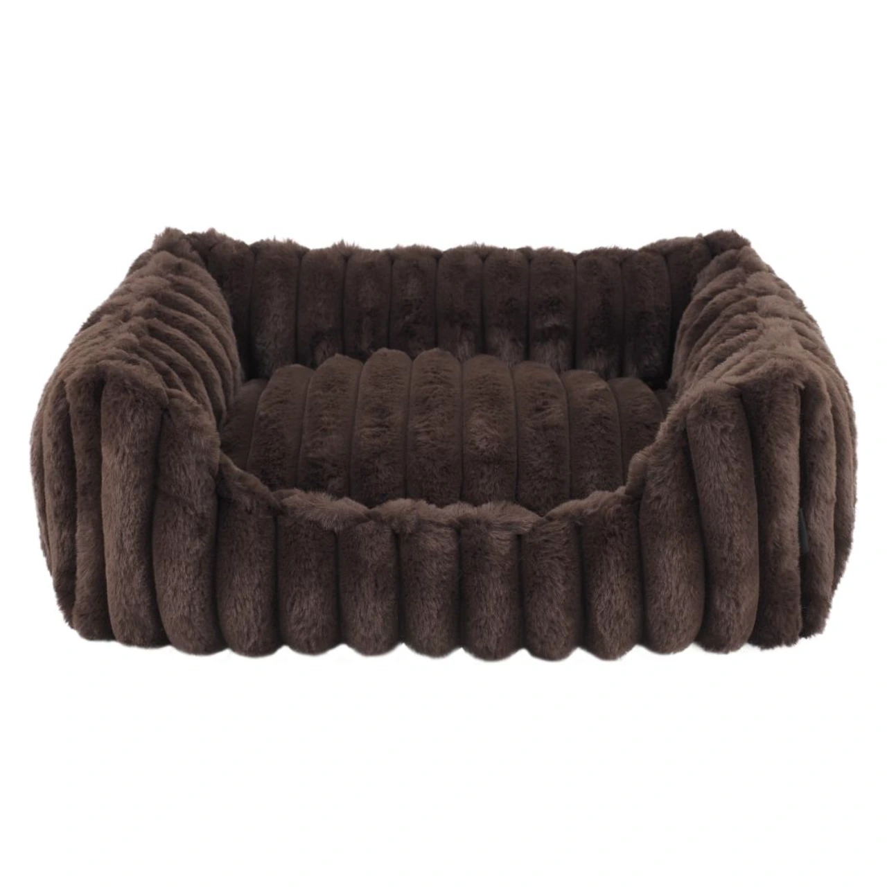 Nordic Paws Ripple Square hundeseng S Brun 50 x 43 x 17 cm